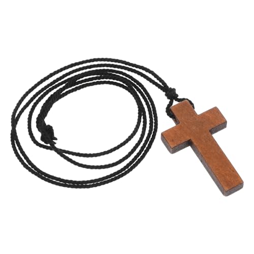 KOGMMYSEVP Halskette mit Holzanhänger, handgeschnitzt, religiöser Schmuck für Männer und Frauen, leicht, für den täglichen Gebrauch, für legere und formelle Anlässe, bedeutungsvoll für Feiertage und KOGMMYSEVP Halskette mit Holzanhänger, handgeschnitzt, religiöser Schmuck für Männer und Frauen, leicht, für den täglichen Gebrauch, für legere und formelle Anlässe, bedeutungsvoll für Feiertage und von KOGMMYSEVP