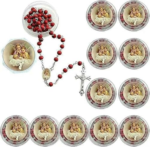 KOGMMYSEVP Rosenkranz-Halskette, 6 mm, Holz, handgefertigt, Kreuzanhänger, Jungfrau Maria, Gebetsperlen, Bestseller, religiöser Schmuck KOGMMYSEVP Rosenkranz-Halskette, 6 mm, Holz, handgefertigt, Kreuzanhänger, Jungfrau Maria, Gebetsperlen, Bestseller, religiöser Schmuck von KOGMMYSEVP