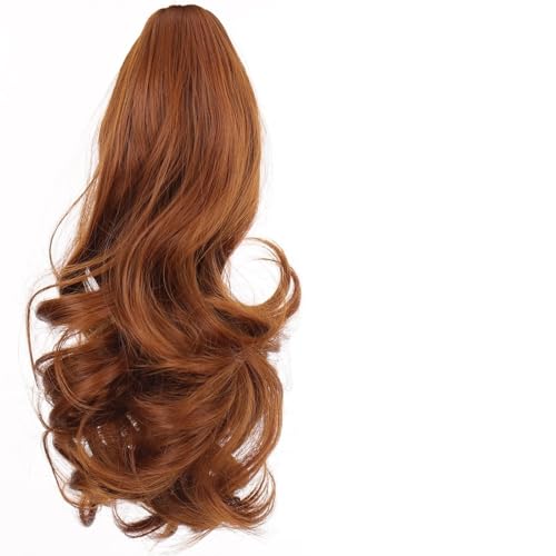 Haarknoten Perücke Haarverlängerung Pferdeschwanz Clip große Welle synthetische kurze Welle Haar Zubehör für Damen Pferdeschwanz Brötchen von KOHUS