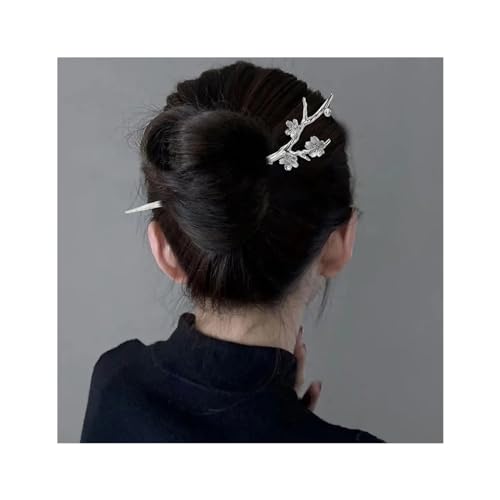 Haarnadel, Haarnadeln mit Blüte, für Damen, Haarschmuck, Hosta-Haarspange, chinesische Retro-Haarnadel, Retro-Haarnadel (02) von KOHUS