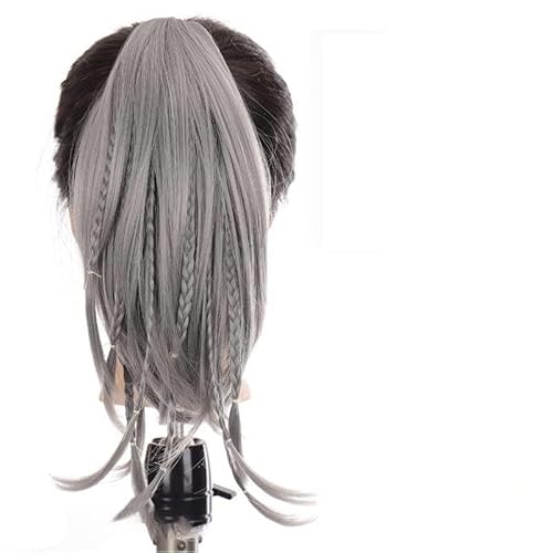 Hair Brötchen Synthetische Kurze Welle Große Klaue Clip Pferdeschwanz Haarverlängerung Perücke Knoten Pferdeschwanz Damen Haar Zubehör Perück(SW185-10A-0906) von KOHUS