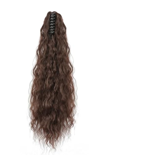 KOHUS Chignon 22 Zoll Unordentliches Brötchen Lange gewellte Locken Brötchen Synthetische Brötchen Klaue Clip Pferdeschwanz Extension Braid Brötchen Frauen Haarschmuck Perücke(SU88 4) von KOHUS