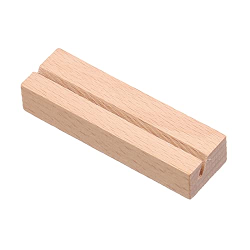 KOHUS Visitenkartenhalter Holz Kartenhalter Visitenkartenhalter Rechteckig Visitenkartenhalter Bildermappe Büro Handgemacht Zettelhalter Kartenhalter (B) von KOHUS