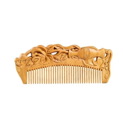 Stylingkämme Massivholzkamm Damen Langhaarkamm Geschnitzter Holzkamm Geeignet für trockenes Haar/lockiges Haar/dickes/feines Haar/glattes Haar lockiges Haar von KOHUS