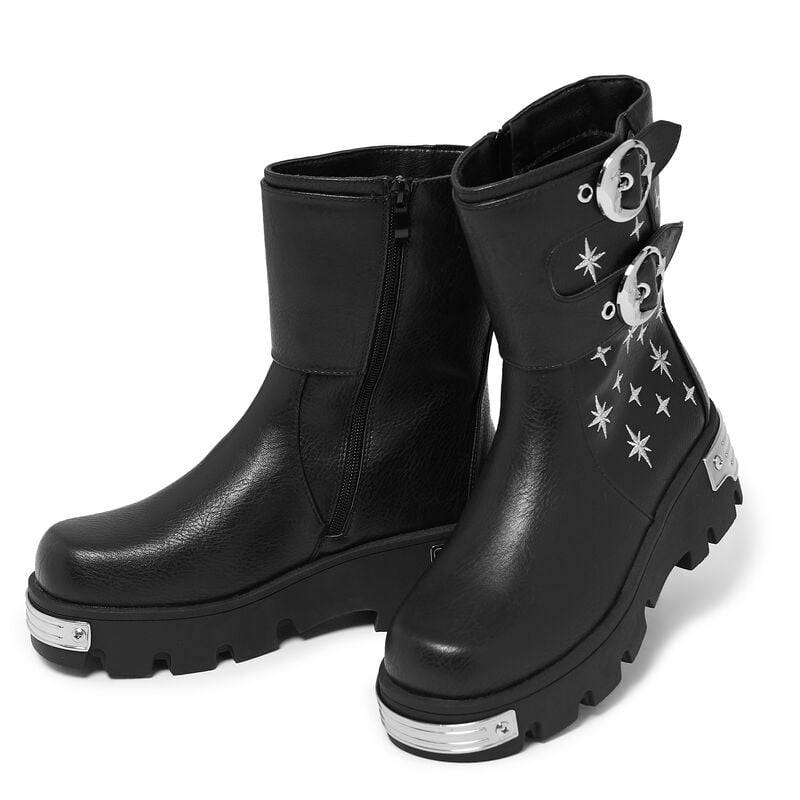 KOI - Gothic Boot - Eclipsed Rituals Biker Boots - EU37 bis EU41 - für Damen - Größe EU39 - schwarz von KOI