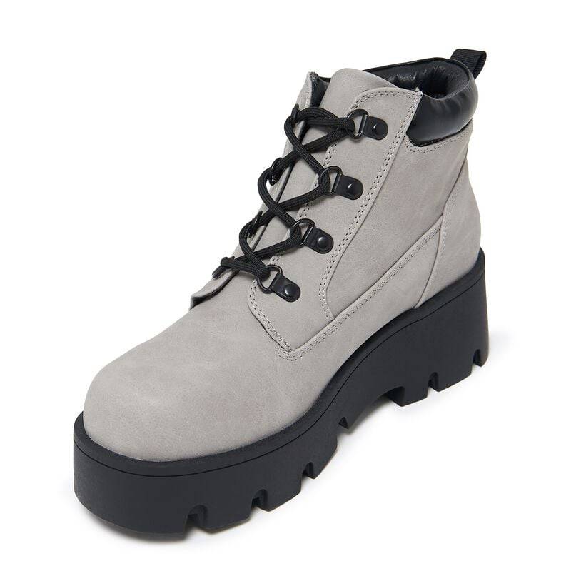 KOI Novus KOI Chunky Lace Up Boots Boot grau in EU38 von KOI