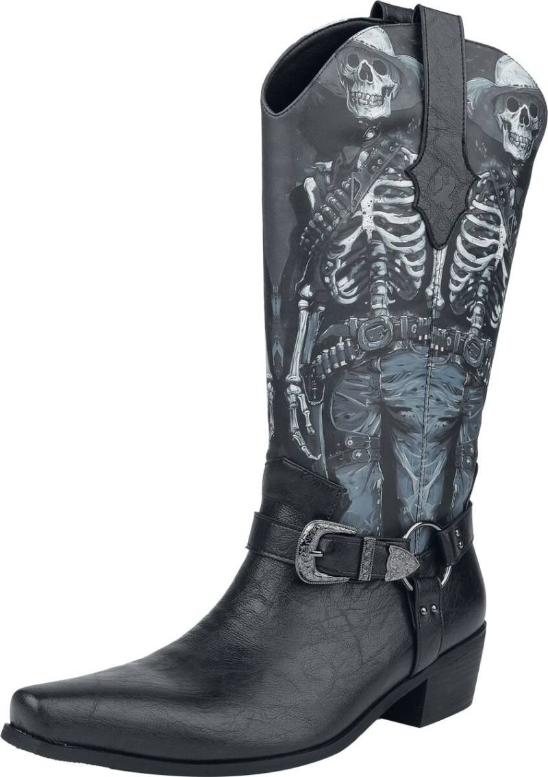 KOI Scorched One Western Boots - Vintage Black Bikerboot schwarz in EU42 von KOI