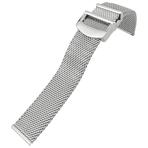 KOIAMVZW Edelstahl gewebtes Mesh Watchband 20mm 21mm 22 mm Fit für IWC Le Petit Prince Mark 18 Portofino Festwachtgurt decoration KOIAMVZW Edelstahl gewebtes Mesh Watchband 20mm 21mm 22 mm Fit für IWC Le Petit Prince Mark 18 Portofino Festwachtgurt decoration von KOIAMVZW