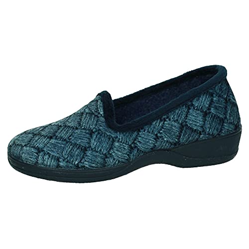 KOKIS 12111 Chinela Stoffschuhe für Damen, Marineblau, 39 EU von KOKIS