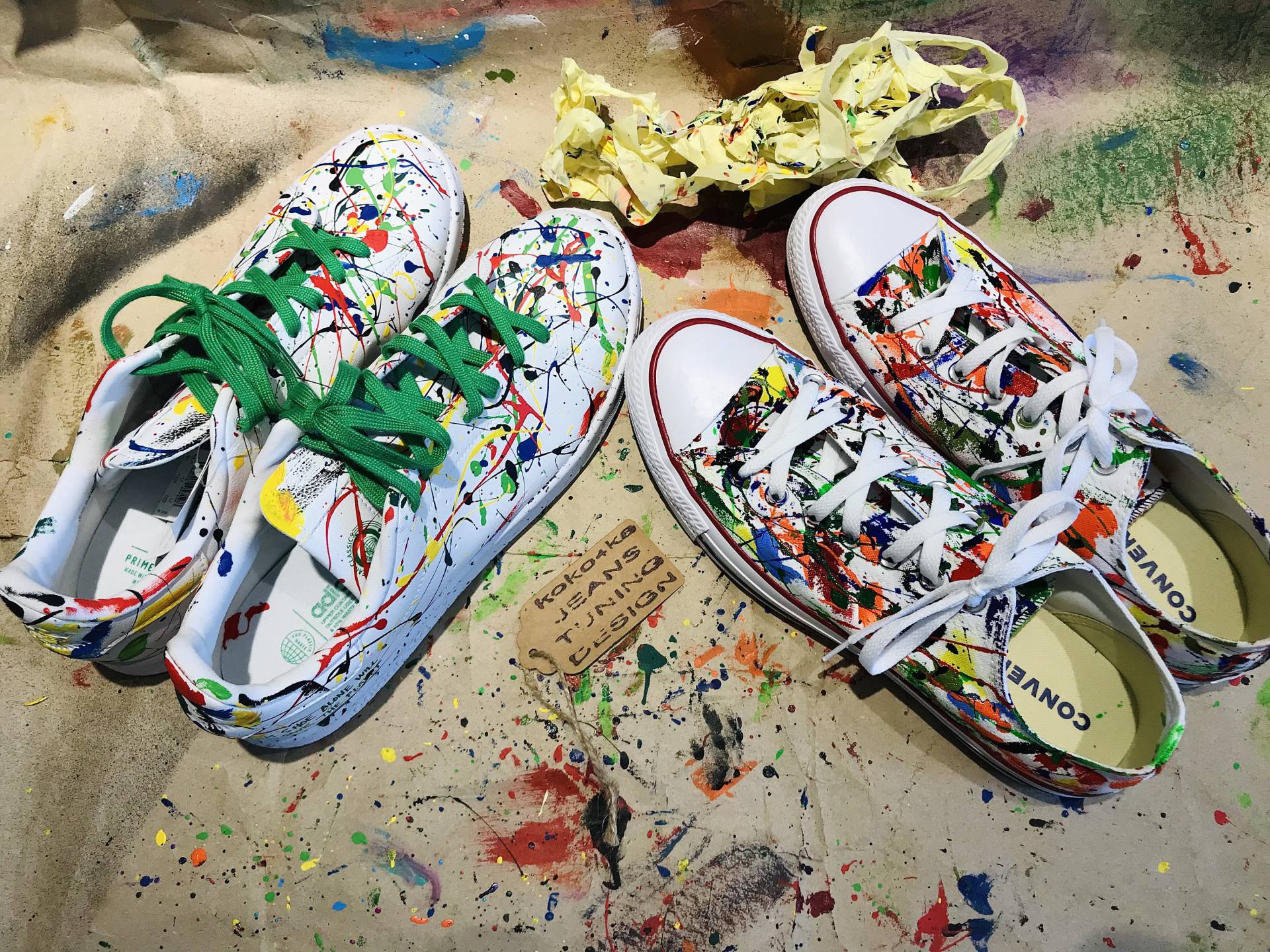 Nike Herren Sneaker in Lack Sneakers Einer Spraydose Spray Paint Recycled Bright Creative Adidas Paint von KOKO4KAjeansTUNING