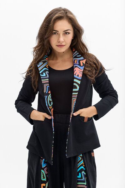Blazer Tica Damen – taillierte Jacke aus Bio-Baumwolle – nachhaltig & fair produziert in der EU – elegantes Design mit KOKOworld-Details von KOKOworld
