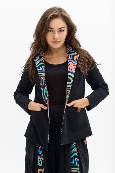 Blazer Tica Damen – taillierte Jacke aus Bio-Baumwolle – nachhaltig & fair produziert in der EU – elegantes Design mit KOKOworld-Details von KOKOworld