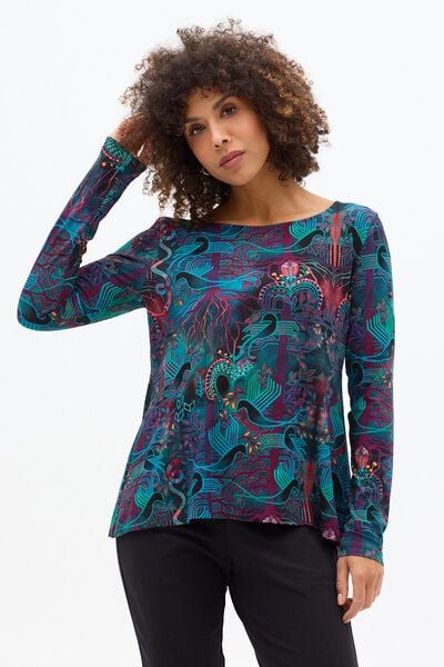 Bluse Yasira – Viskose EcoVero – A-Linien-Schnitt – Vorne kürzer, hinten länger – fair & nachhaltig in EU produziert – KOKOworld von KOKOworld