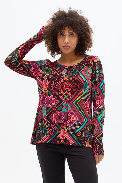 Bluse Yasira – Viskose EcoVero – A-Linien-Schnitt – Vorne kürzer, hinten länger – fair & nachhaltig in EU produziert – KOKOworld von KOKOworld