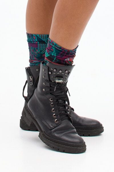 Gamaschen AnkleHugs – Schützende Wadenstulpen – Einzigartiger KOKO-Print von KOKOworld – 100% in der EU fair produziert von KOKOworld