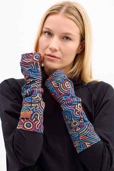 Handstulpen Puffy – Armstulpen aus Bio-Baumwolle – warm & bequem – glatt oder mit KOKOworld-Print – fair & nachhaltig produziert in EU von KOKOworld