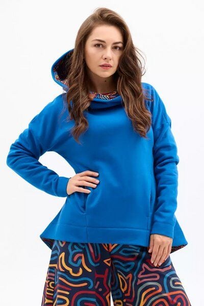 Hoodie Aruba Damen – Kapuzenpullover aus Bio-Baumwolle – mit geräumiger Tasche & KOKOworld-Prints – warm, bequem & fair in der EU produziert – ideal für Yoga, Alltag & Homewear von KOKOworld