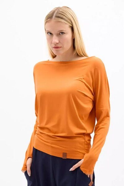 KOKOworld Bluse Be My Valentine – Viskose EcoVero – Enganliegende Passform – mit langen Ärmeln – mit Daumenloch abgeschlossen – Fair produziert in Polen von KOKOworld