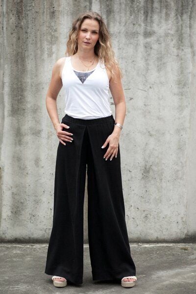Hose Bakir – Locker sitzende PALAZZO-Hose – Perfekt atmungsaktiv – Tencel Lenzing – 100% in der EU fair produziert – KOKOworld von KOKOworld