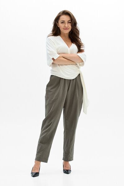 KOKOworld Hose Faro – Lässige Hose mit schmal zulaufendem Bein – 100% Baumwolle – mit Taschen – 100% in der EU fair produziert von KOKOworld