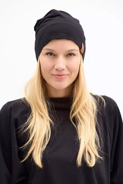 KOKOworld Mütze Twister – Aus doppellagigem Viskosejersey gefertigt – Mit oder ohne Zopf tragbar – Fair produziert in Polen von KOKOworld