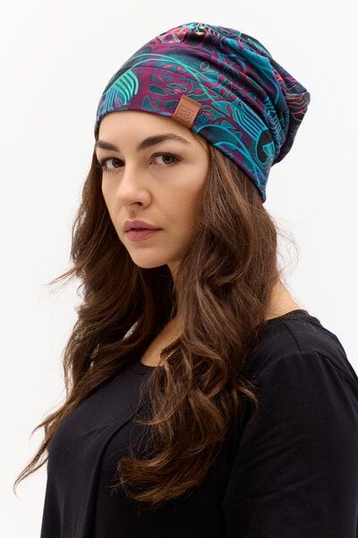 Mütze Basic – Klassische Beanie – Warm – Baumwolle mit Elasthan – Farbenfrohes Print KOKOworld – 100% in der EU fair produziert von KOKOworld