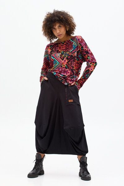 Rock Box – Maxirock im kastenförmigen Schnitt – Gummibund in der Taille und am Saum – Taschen – 100% in der EU fair produziert – KOKOworld von KOKOworld