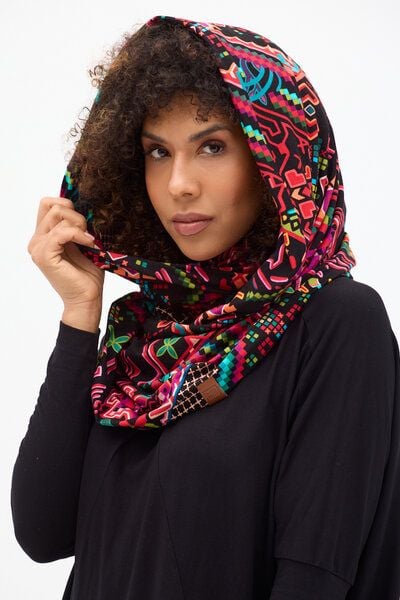 Schlauchschal Bundle – Rechteckiger – Warmer – Viscose mit Elasthan – Farbenfrohes Print KOKOworld – Fair produziert in Polen von KOKOworld