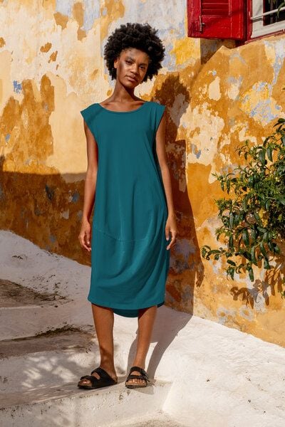 Sommerkleid Ankara – bequemer Ballon-Schnitt Kleid – luftig & verstellbar – fair in EU produziert – KOKOworld Print von KOKOworld