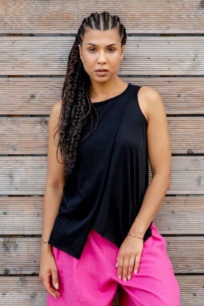 Top Buena – Asymmetrischer Sommertop – 100% Bio-Baumwolle 100g/m² – leicht & luftig – Fair produziert in EU – KOKOworld von KOKOworld