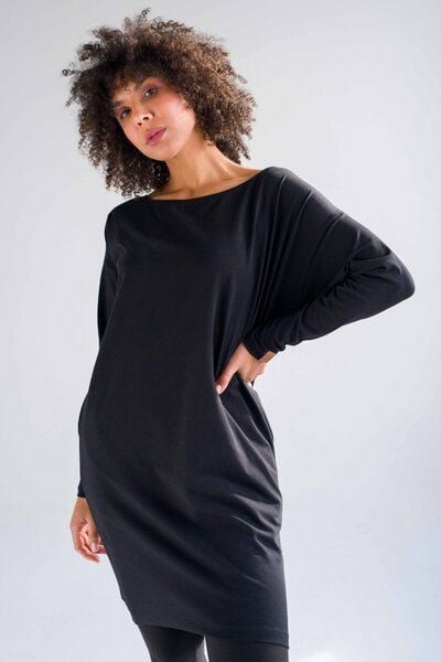 Tunika Petra 2.0 – Gerader Oversize-Schnitt – Boots-Ausschnitt – Zwei Taschen – Bio-Baumwolle mit Elasthan – 100% in der EU fair produziert – KOKOworld von KOKOworld