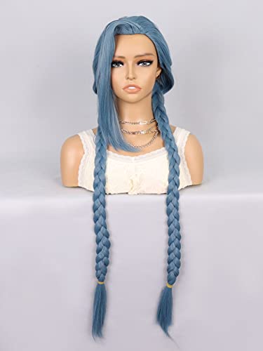 Synthetic Wig for Women Girl Long Braided Cosplay Synthetic Wig Extensions Hairpieces For Party von KOLANDA