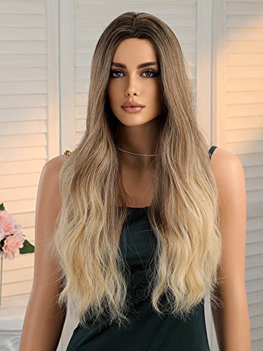 Synthetic Wig for Women Girl Long Curly Synthetic Wig Extensions Hairpieces For Party von KOLANDA