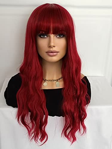 Synthetic Wig for Women Girl Long Curly Synthetic Wig With Bangs Extensions Hairpieces For Party von KOLANDA