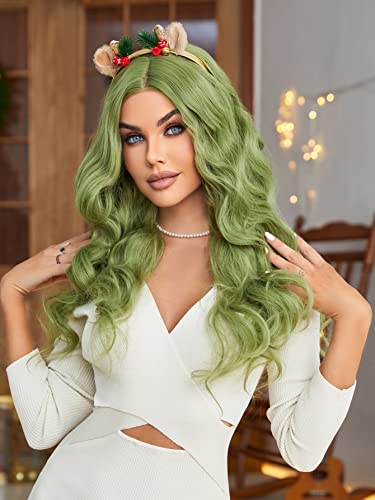 Synthetic Wig for Women Girl U-Part Lace Front Long Synthetic Wig Extensions Hairpieces For Party von KOLANDA
