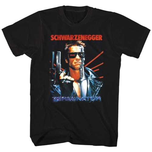 Official Terminator Schwarzenegger Movie Poster Men's T-Shirt Black L von KOLITY