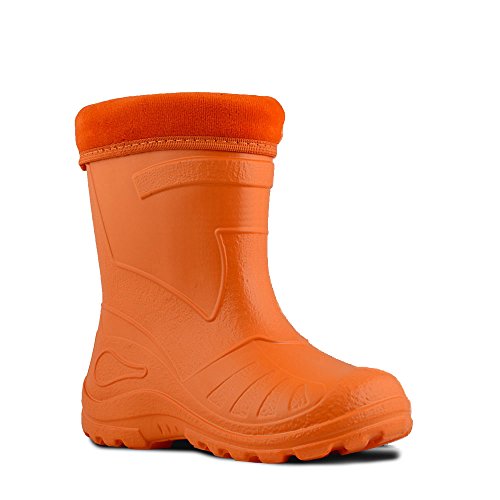 KOLMAX superleichte Eva Kinder Gummistiefel gefüttert 050 (24, orange) von KOLMAX