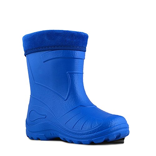 KOLMAX superleichte Eva Kinder Gummistiefel gefüttert 050 (24, blau) von KOLMAX