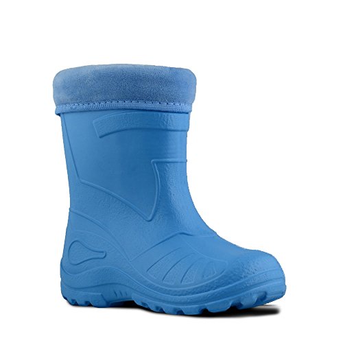 KOLMAX superleichte Eva Kinder Gummistiefel gefüttert 050 (25, hellblau) von KOLMAX