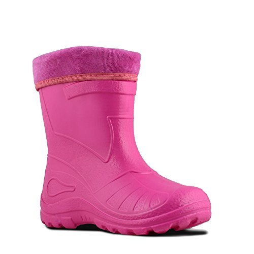 KOLMAX superleichte Eva Kinder Gummistiefel gefüttert 050 (26, pink) von KOLMAX