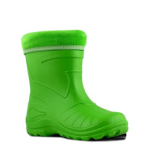 KOLMAX superleichte Eva Kinder Gummistiefel gefüttert 050 (27, grün) von KOLMAX