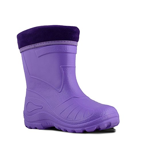 KOLMAX superleichte Eva Kinder Gummistiefel gefüttert 050 (28, lila) von KOLMAX