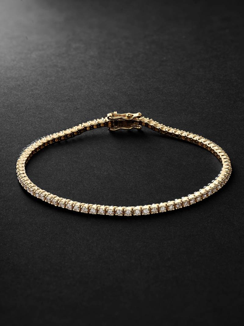 KOLOURS JEWELRY - Spectra 14-Karat Gold Diamond Tennis Bracelet - Men - Gold - 20 von KOLOURS JEWELRY