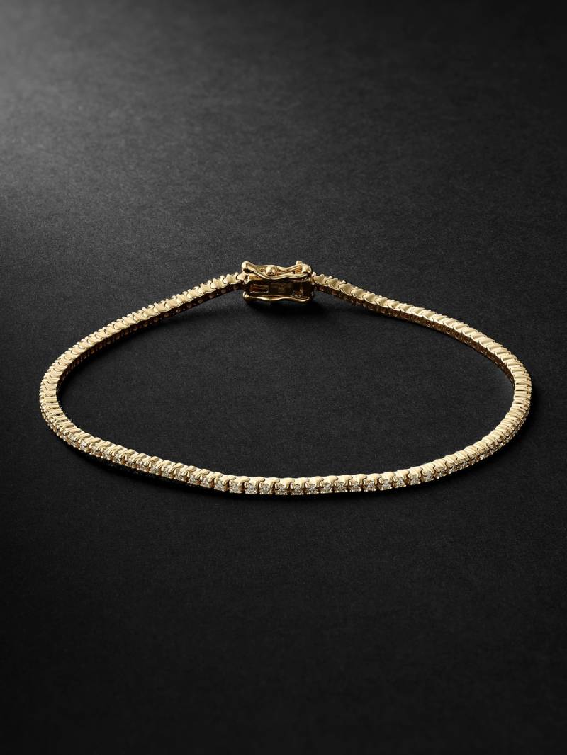 KOLOURS JEWELRY - Spectra 14-Karat Gold Diamond Tennis Bracelet - Men - Gold - 20 von KOLOURS JEWELRY