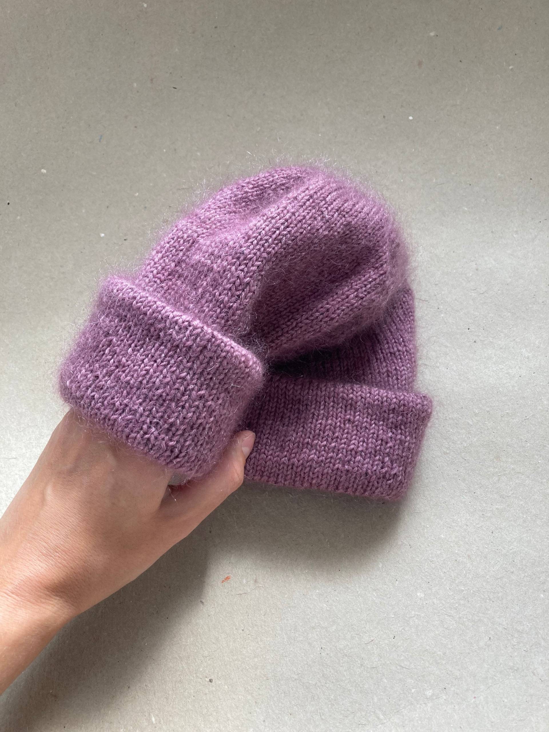 Handgestrickte Beanie Aus Wolle, Mohair Und Seide von KOLOlabel