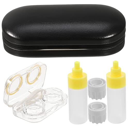 KOMBIUDA 1satz Duales Brillenetui Für Damen Und Herren Tragbare Brillenbox Mit Doppeltem Verwendungszweck Für Kontaktlinsen Und Brillen Für Reisen Und Aufbewahrung von KOMBIUDA