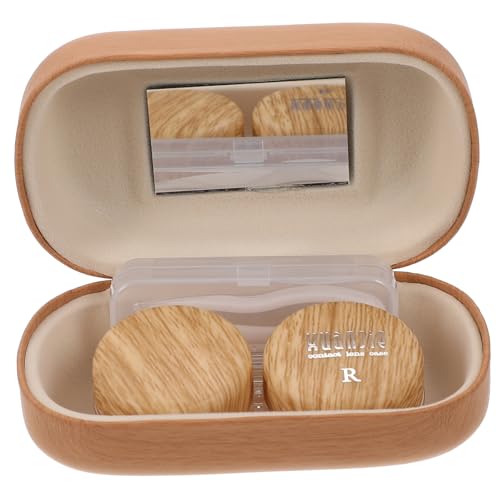 KOMBIUDA 1 Set-Box Companion Farbige Kontaktlinsen Sonnenbrille Herren Uhrenboxen Kofferraum-Organizer Schutzbrille Sonnenbrillenetui Uhrenvitrine Auto Zubehör Innere Box: Lederfutter von KOMBIUDA