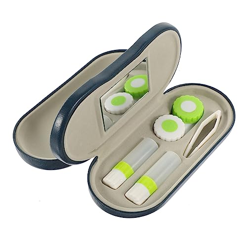 KOMBIUDA Satz Tragbares Brillenetui Praktische Brillenbox Kontaktlinsenhalter Für Damen Hartschale Reisen Haushalt Mehrfachgebrauch von KOMBIUDA