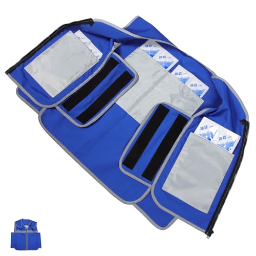 KOMBIUDA Kühlweste Für Outdoor-aktivitäten Sommerkühlweste Mit Kühlakkus Tragbare Kühlkleidung Für Damen Und Herren Atmungsaktiv Und Bequem von KOMBIUDA