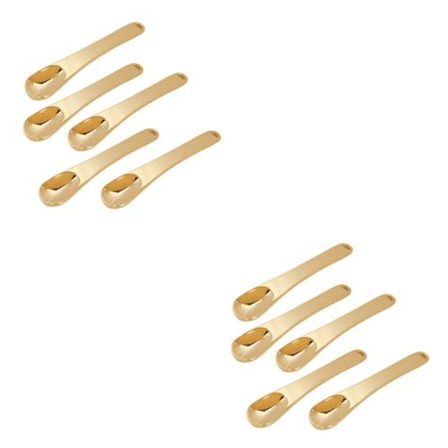 KOMBIUDA 10stücke Goldene Zinklegierungs Augencreme Löffel Massagewerkzeug Zur Linderung Von Augenmüdigkeit Blutzirkulation Für Augenpflege von KOMBIUDA